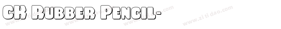 CK Rubber Pencil字体转换